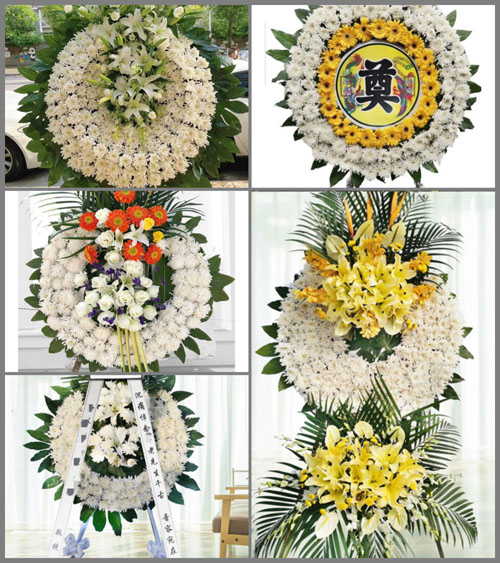 山东青岛平度市旧店镇涧口村花圈速递