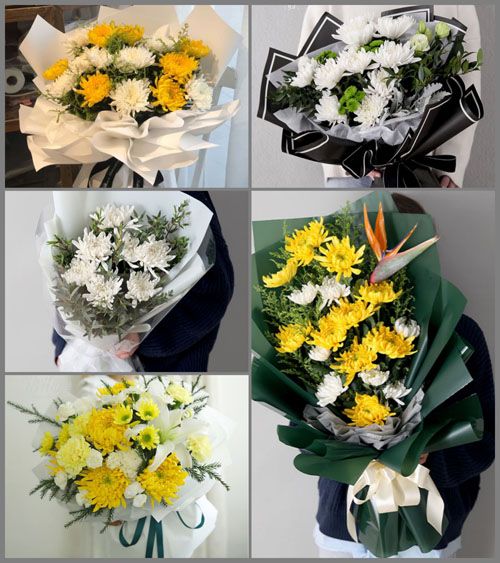 山东青岛平度市旧店镇涧口村白事花束代送